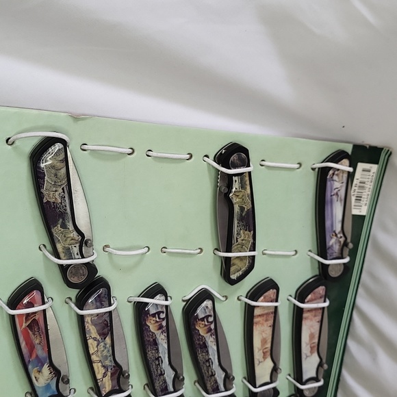 Frost Cutlery American Wildlife series 15 knives attached to board rare vintage - Picture 5 of 10